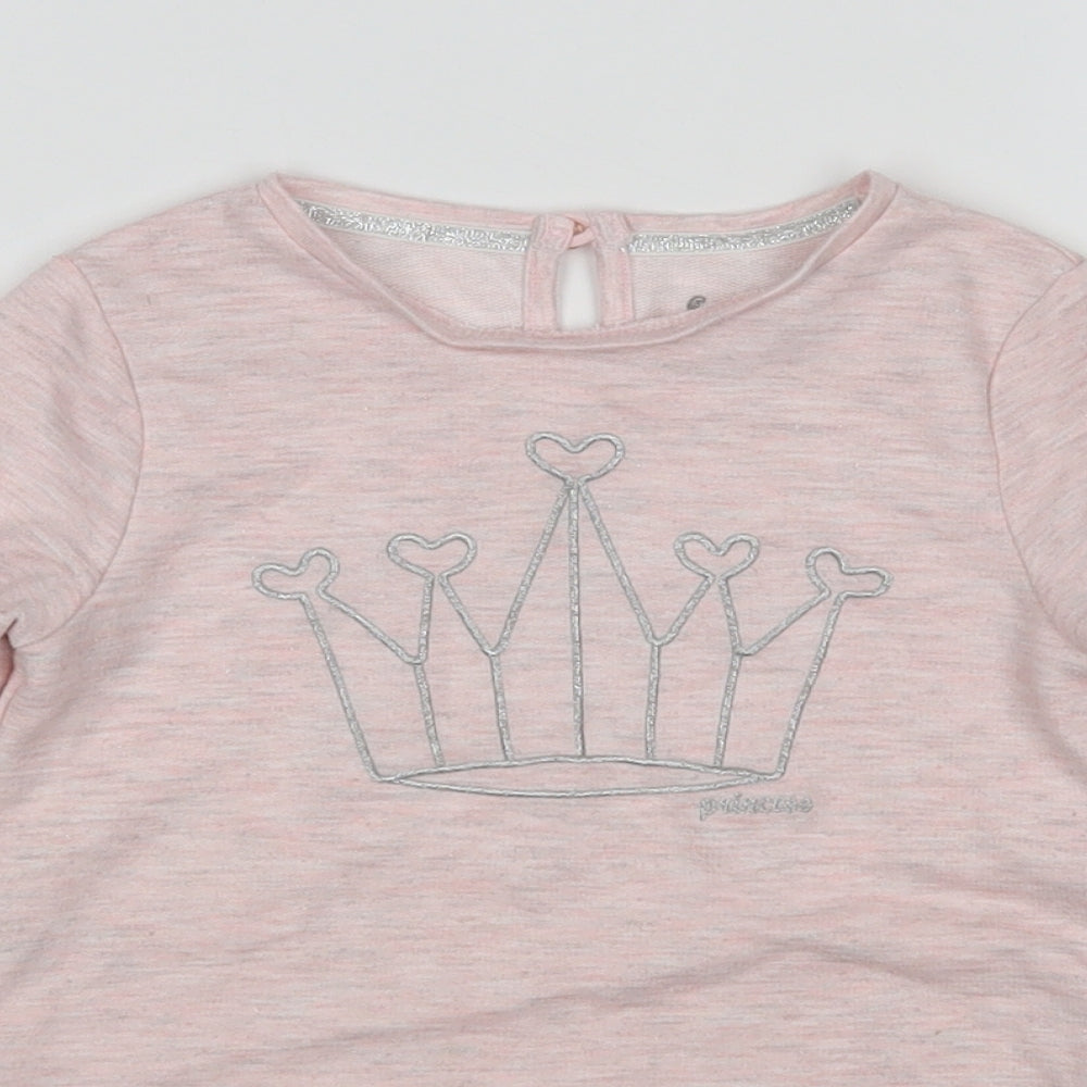 F&F Girls Pink   Pullover Jumper Size 3-4 Years