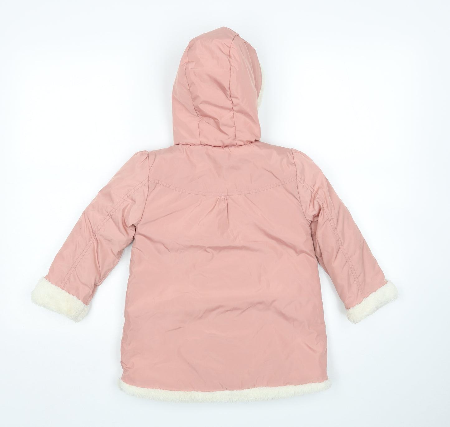 Matalan Girls Pink   Parka Coat Size 3-4 Years