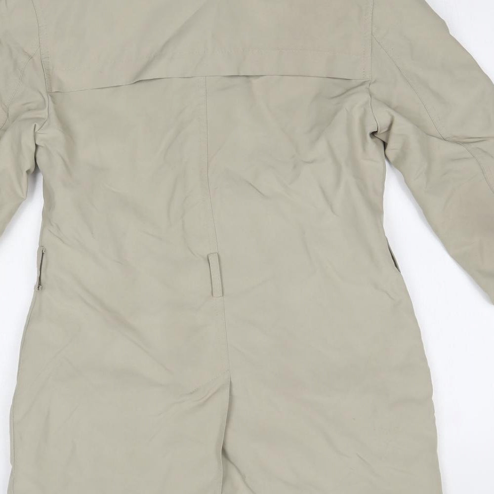 m&S Womens Beige   Overcoat Coat Size 8