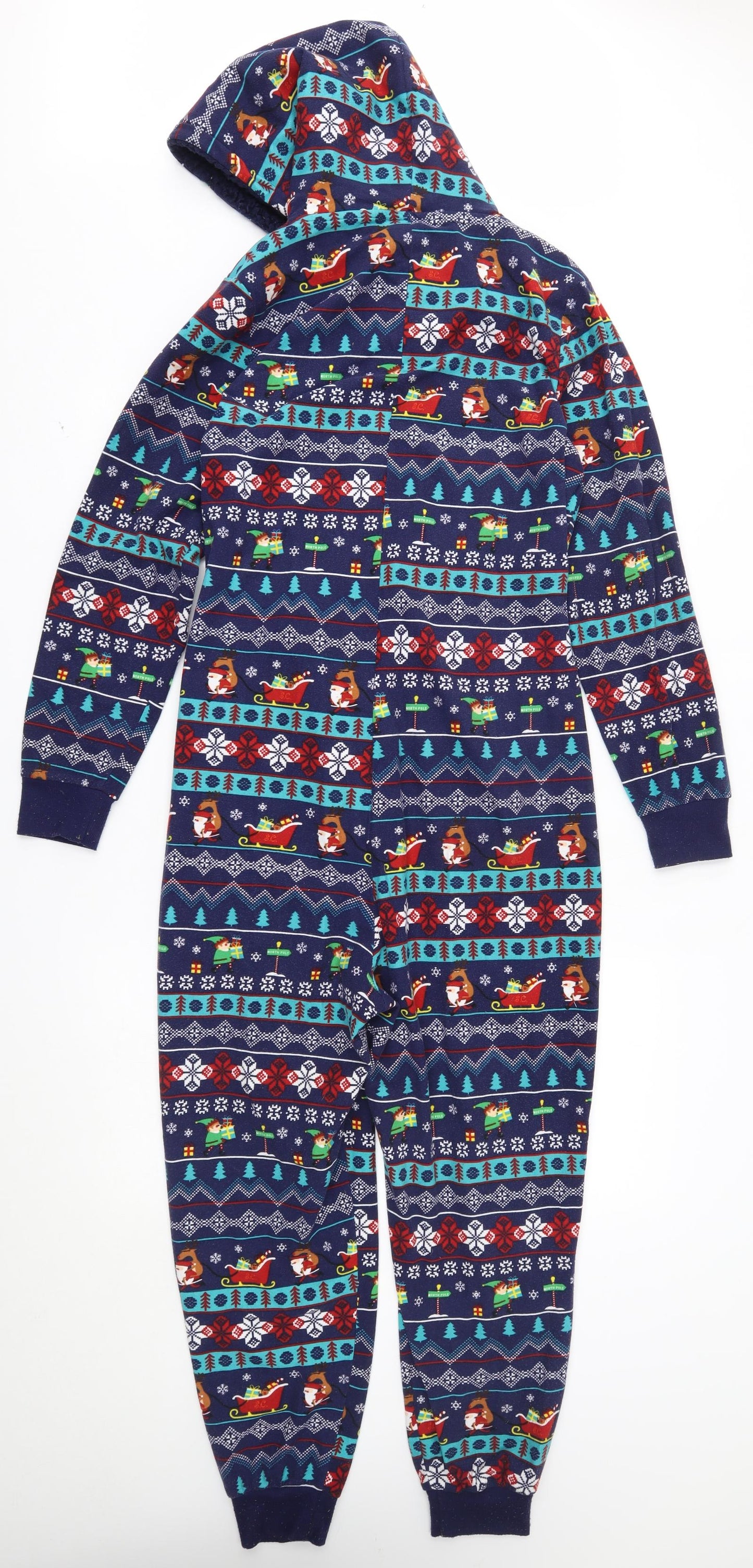 TU Womens Blue Fair Isle   One Piece Size S