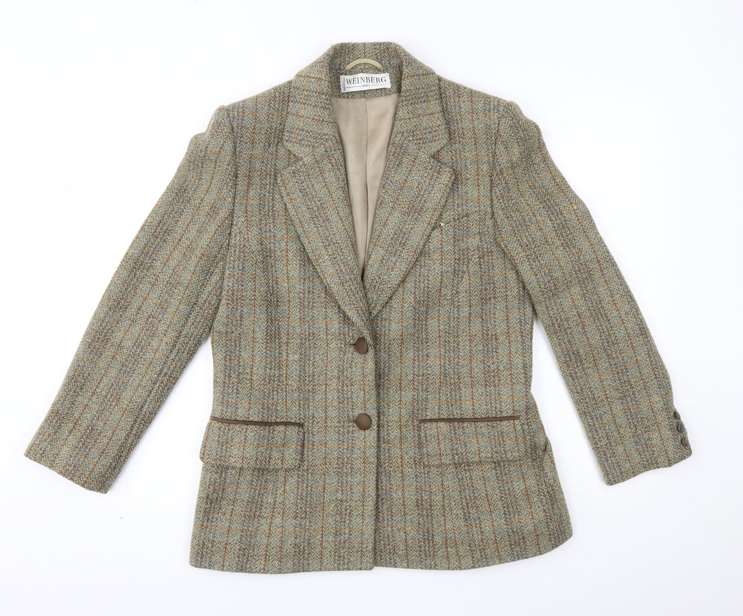 weinberg Mens Beige   Jacket Blazer Size 34