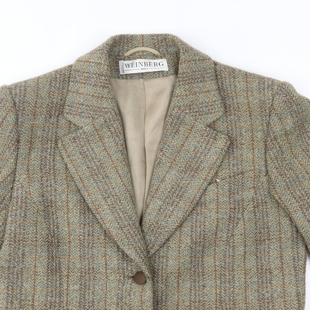 weinberg Mens Beige   Jacket Blazer Size 34