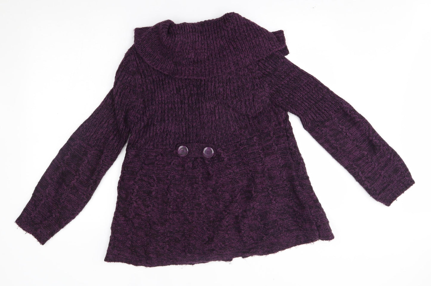 E-vie Womens Purple   Cardigan Jumper Size 14