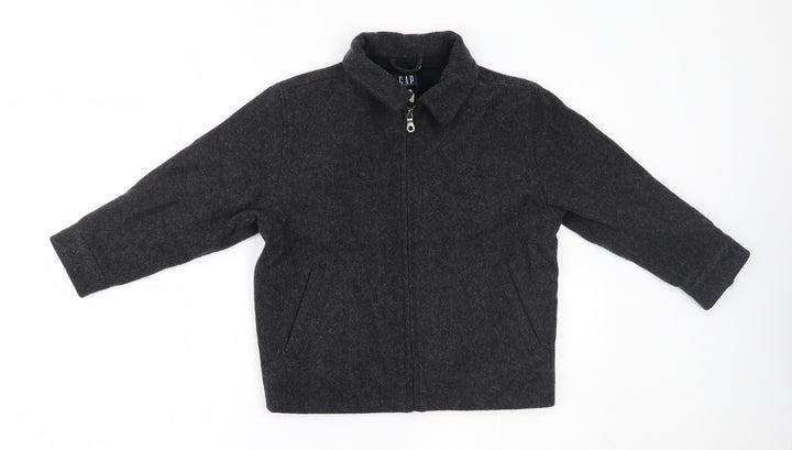 Gap Boys Grey   Overcoat Coat Size 5-6 Years