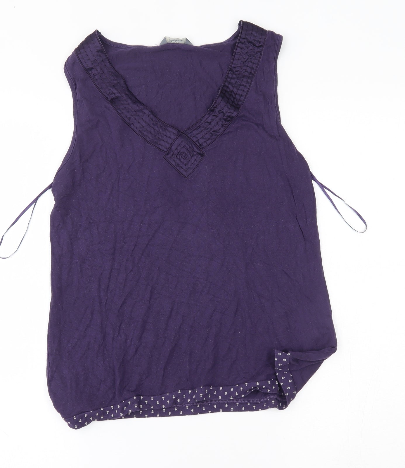 Matalan Womens Purple    Pyjama Top Size 16  - matching set