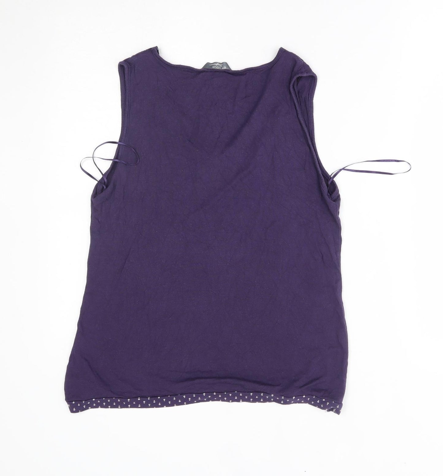 Matalan Womens Purple    Pyjama Top Size 16  - matching set