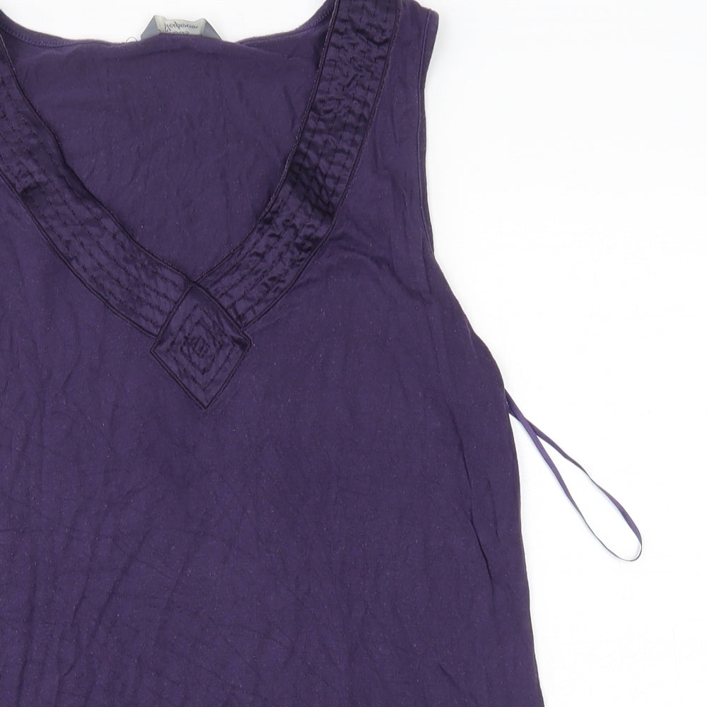 Matalan Womens Purple    Pyjama Top Size 16  - matching set