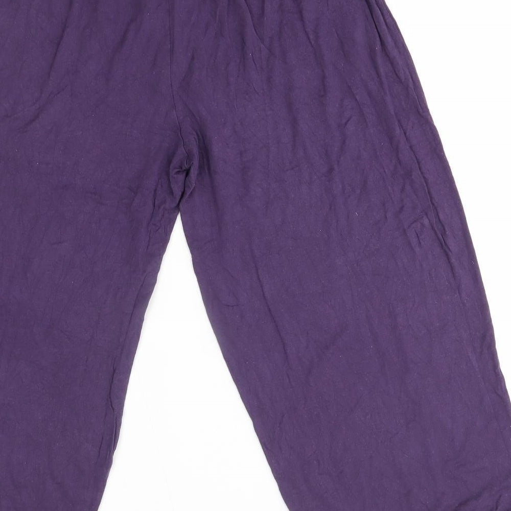 Matalan Womens Purple    Pyjama Pants Size 16  - matching set
