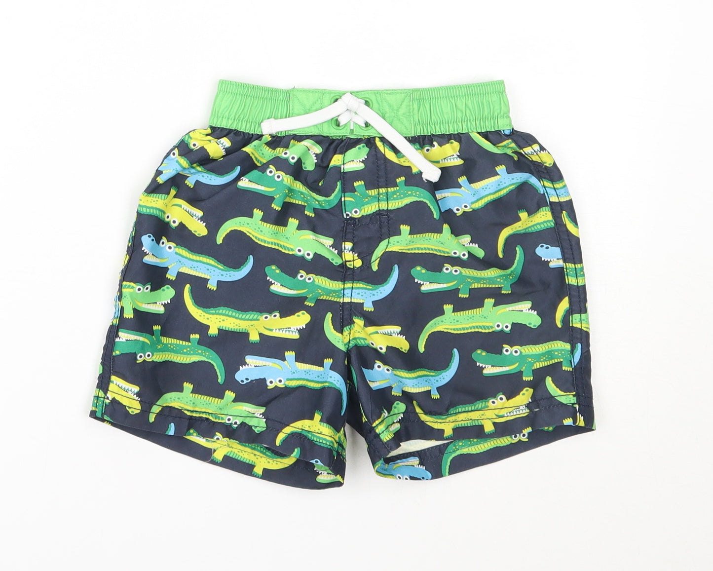 F&F Boys Green   Bermuda Shorts Size 3-4 Years - crocodile, swim