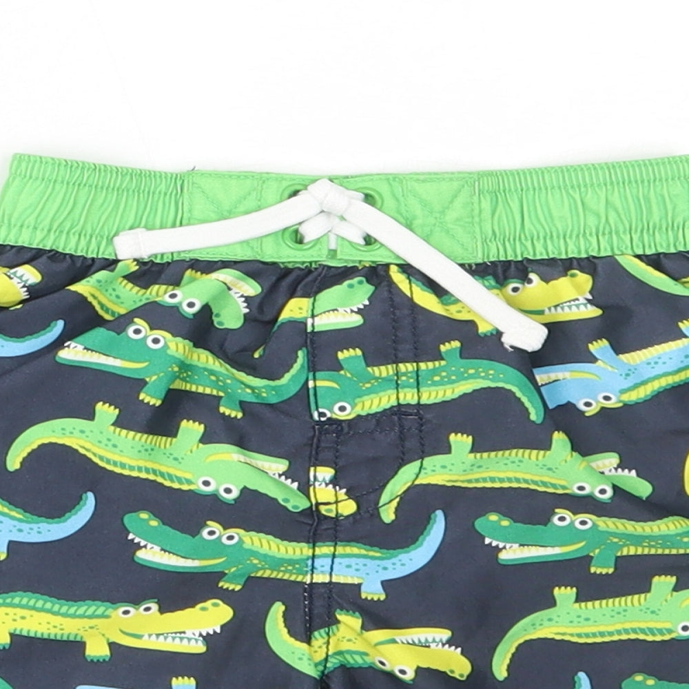 F&F Boys Green   Bermuda Shorts Size 3-4 Years - crocodile, swim