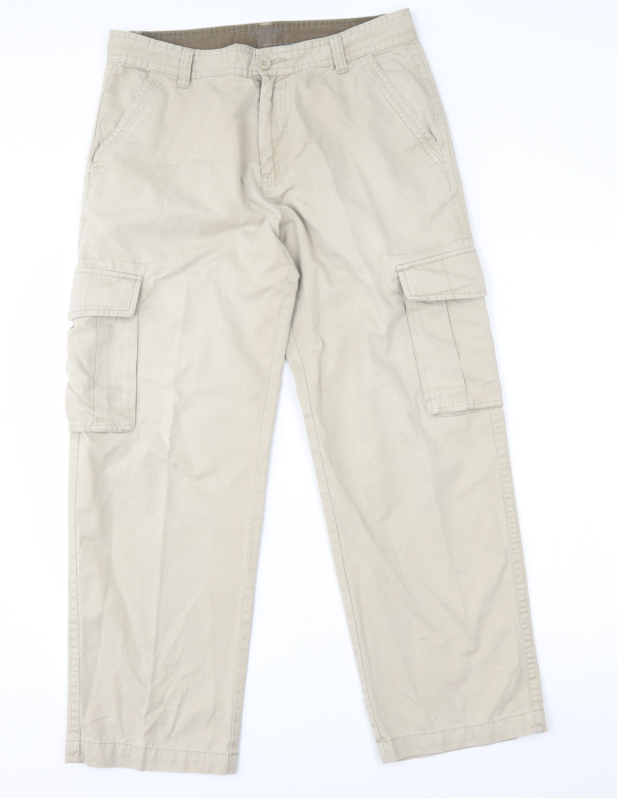 BHS Womens Ivory   Capri Trousers Size 34 L29 in