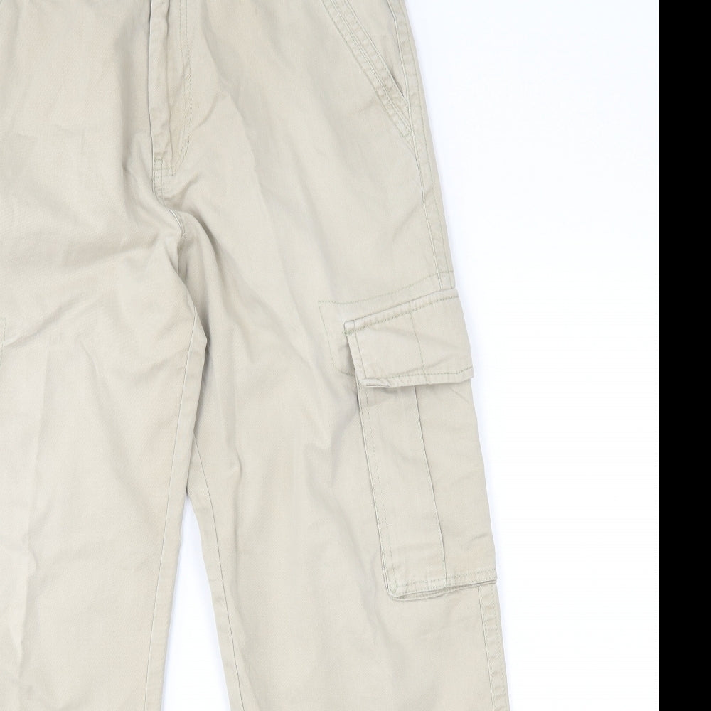 BHS Womens Ivory   Capri Trousers Size 34 L29 in