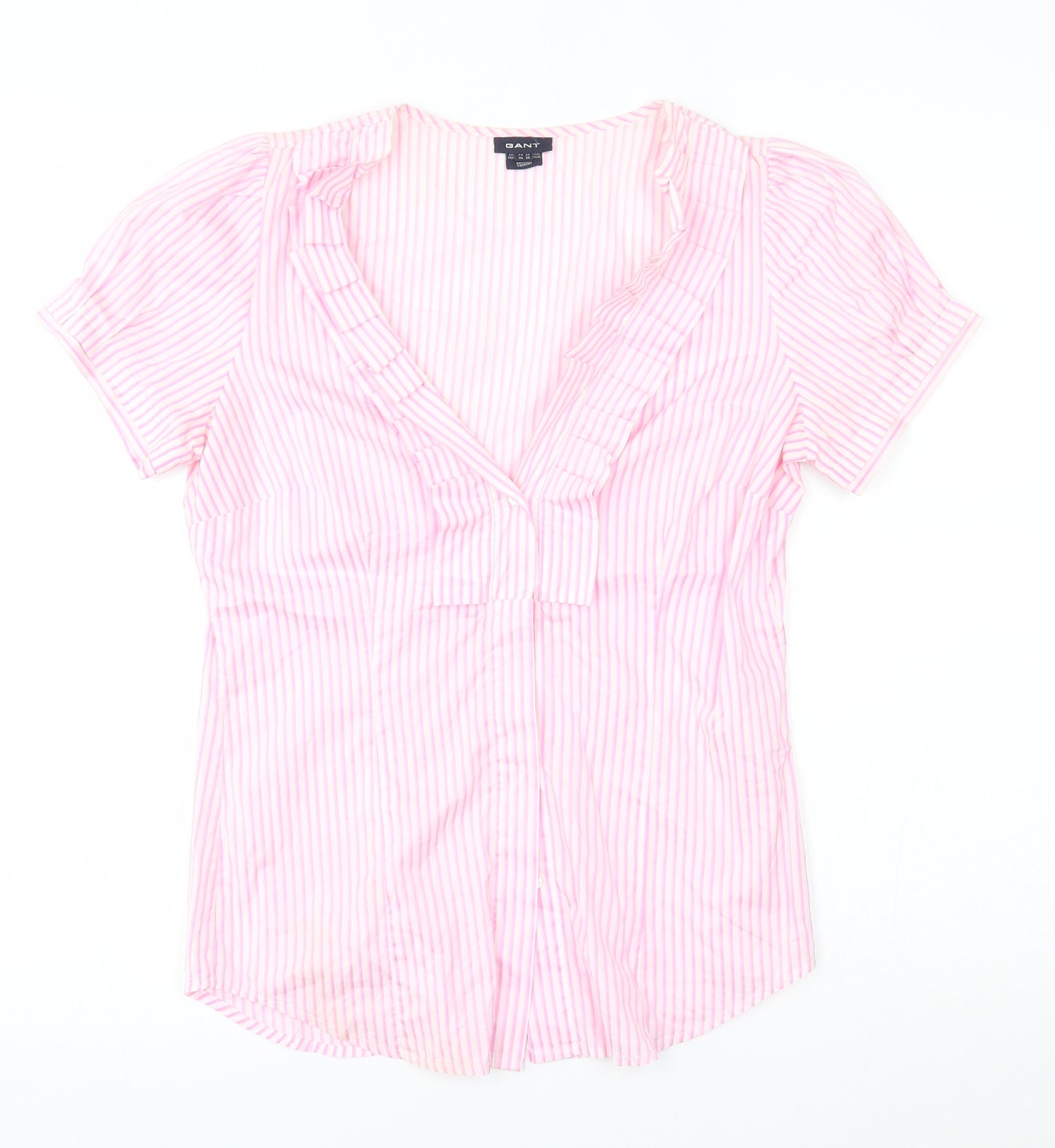 GANT Womens Pink Striped  Basic Blouse Size 10