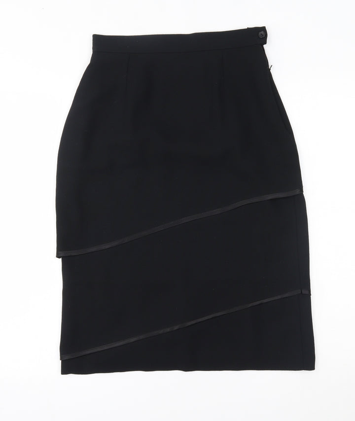 Your Sixth Sense Womens Black A-Line Skirt Size 10