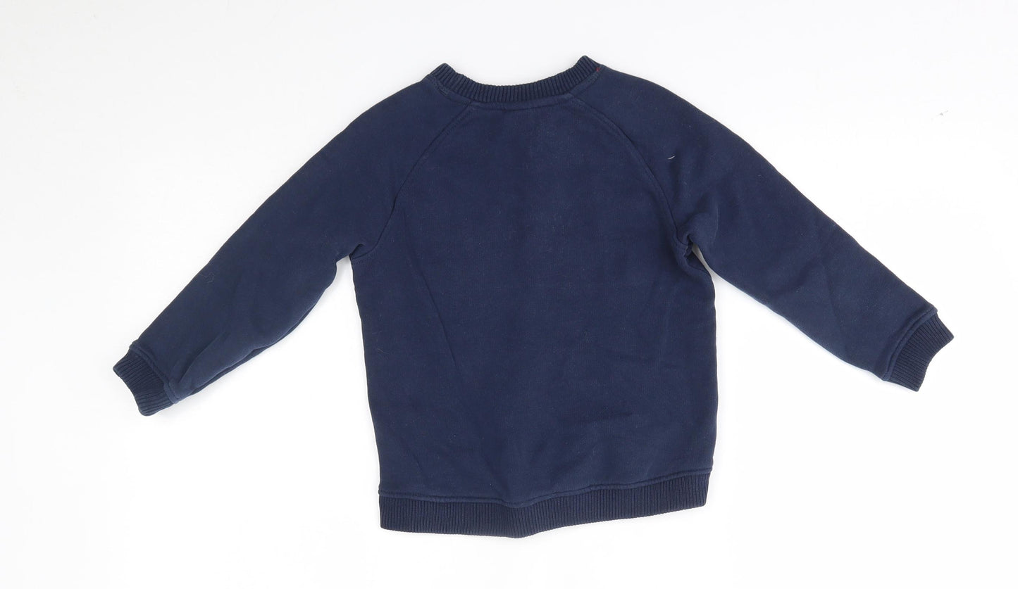 Mini Club Boys Blue   Pullover Jumper Size 4-5 Years  - little super star