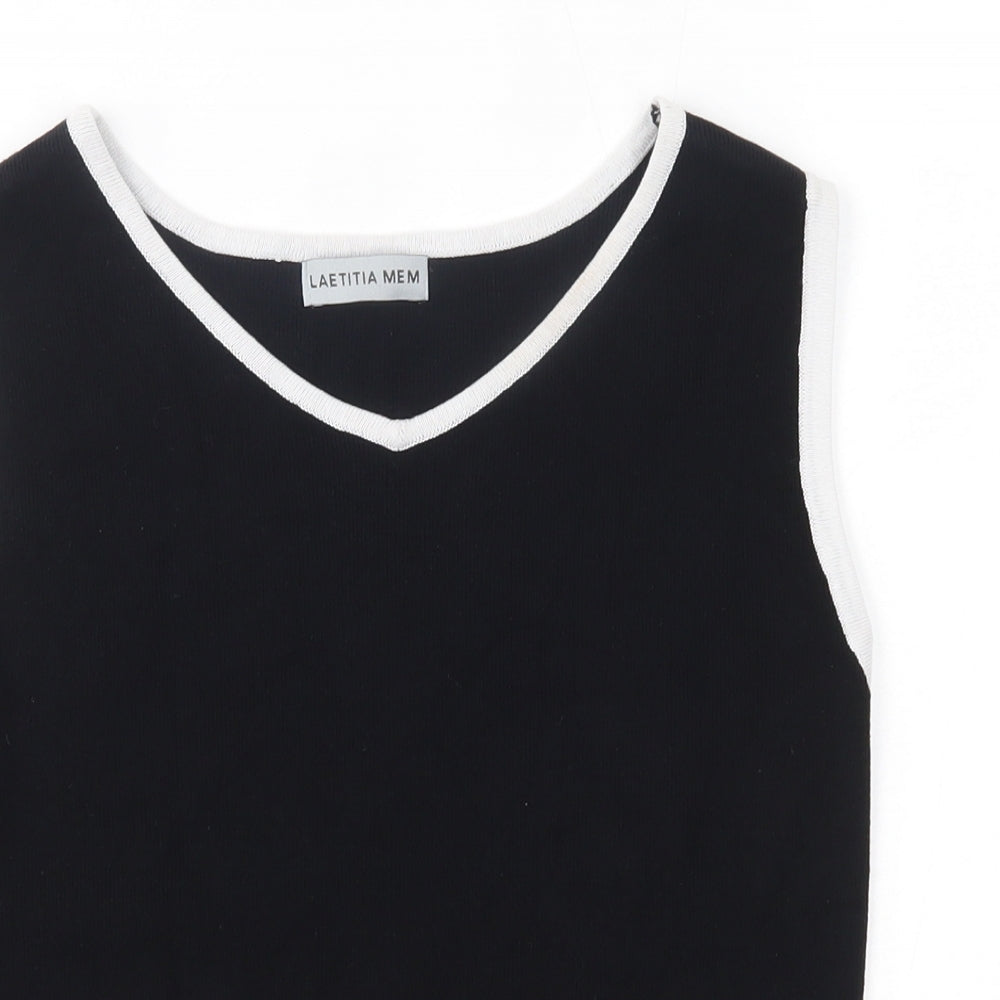 Laetitia Mem Womens Black   Vest Jumper One Size