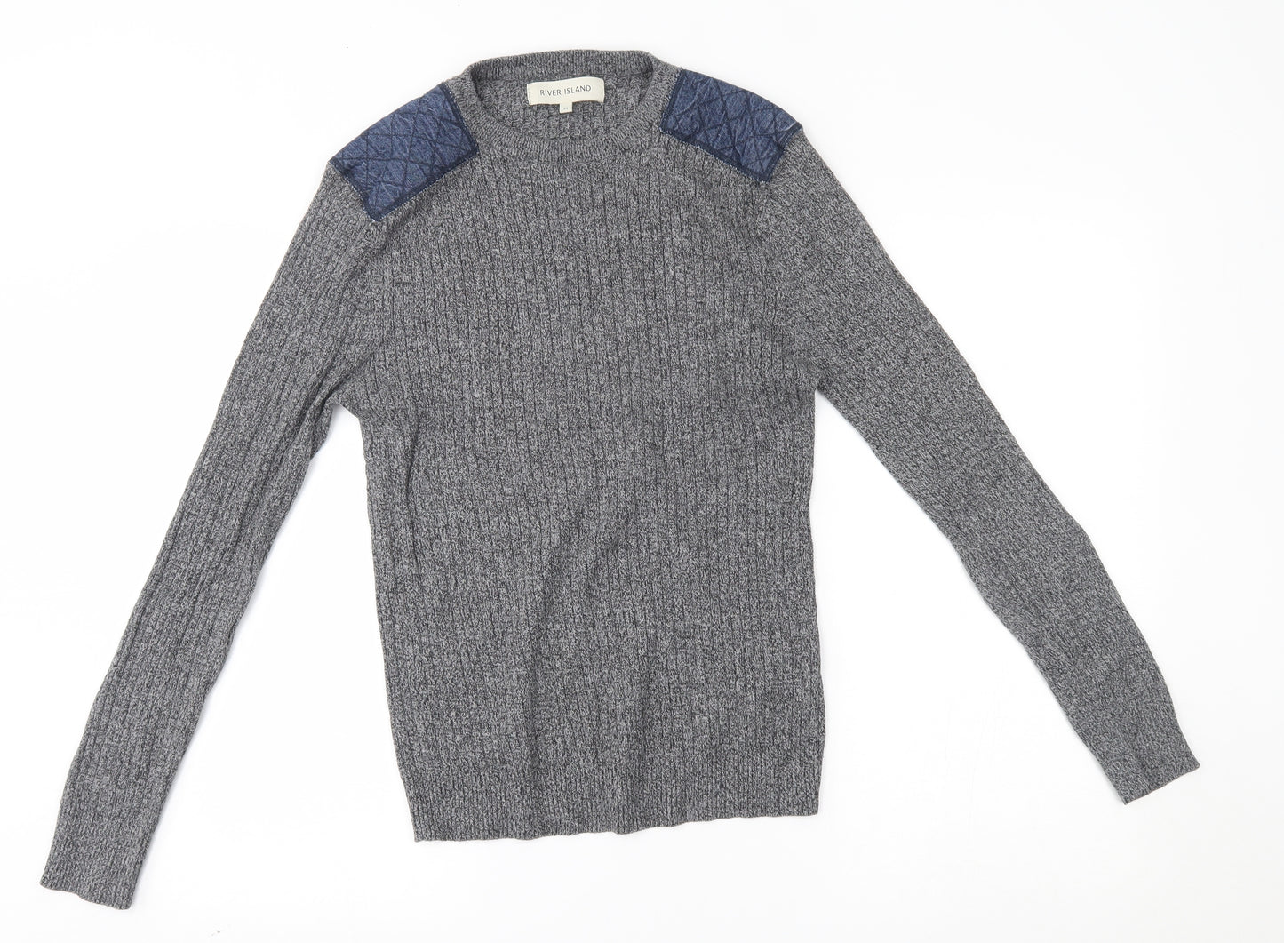 River Island Womens Grey   Pullover Jumper Size M