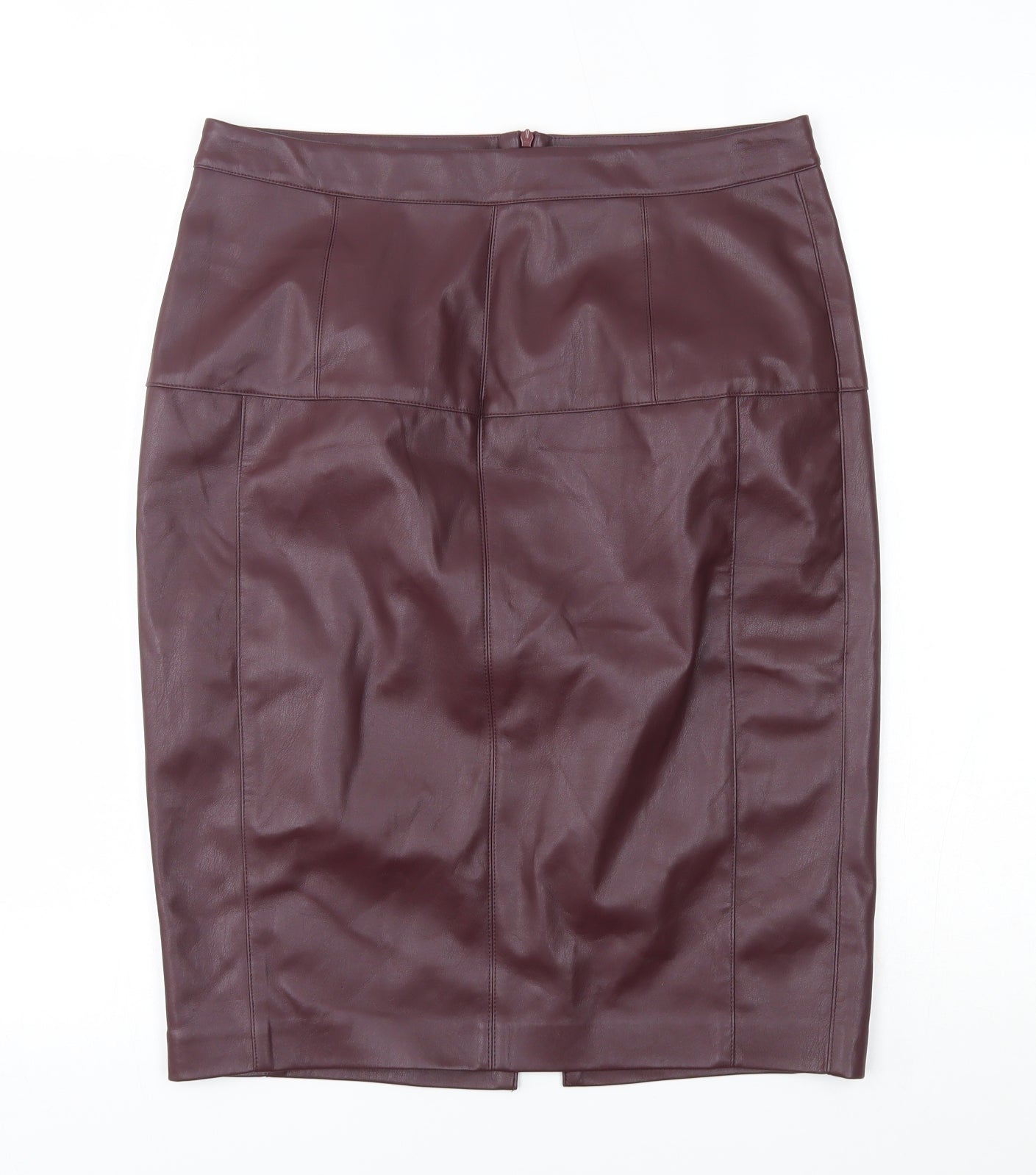 RESERVED Womens Red   Straight & Pencil Skirt Size 12  - leather look