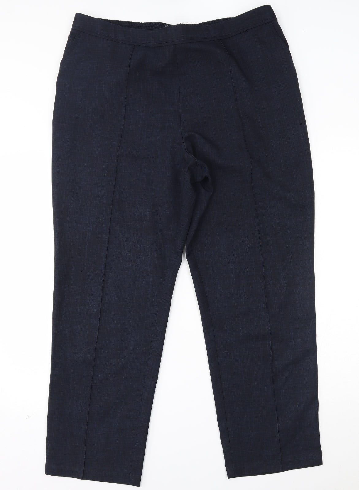 M&S Womens Blue   Trousers  Size 18 L28 in