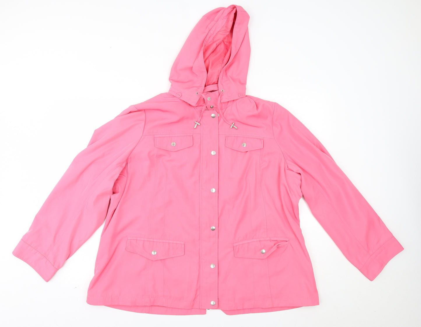 M&S Womens Pink   Rain Coat Coat Size 22