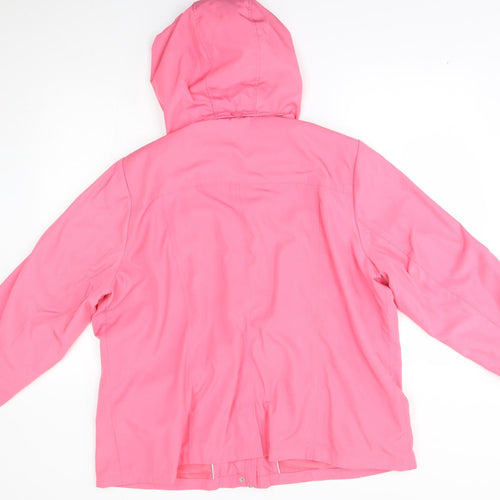 M&S Womens Pink   Rain Coat Coat Size 22