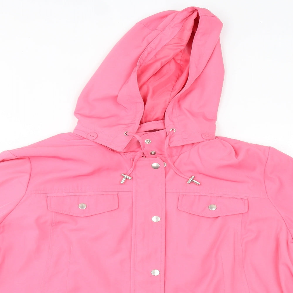 M&S Womens Pink   Rain Coat Coat Size 22