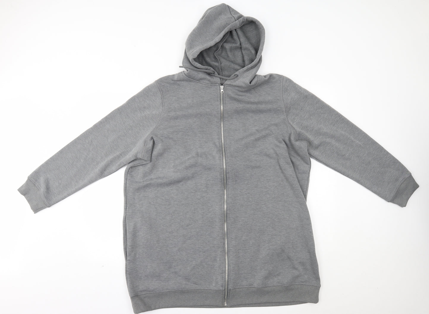 George Mens Grey   Full Zip Hoodie Size XL