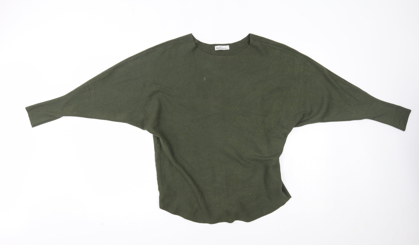 M&D fashion Womens Green   Pullover Jumper One Size