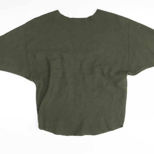 M&D fashion Womens Green   Pullover Jumper One Size