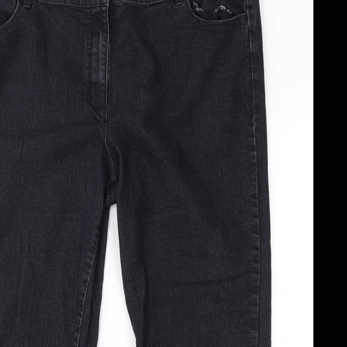Preworn Womens Black   Capri Jeans Size 44 in L24 in