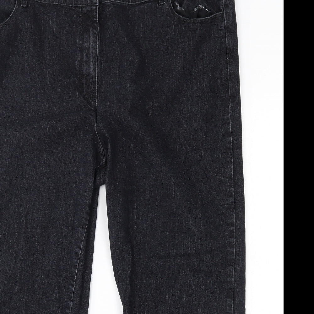 Preworn Womens Black   Capri Jeans Size 44 in L24 in
