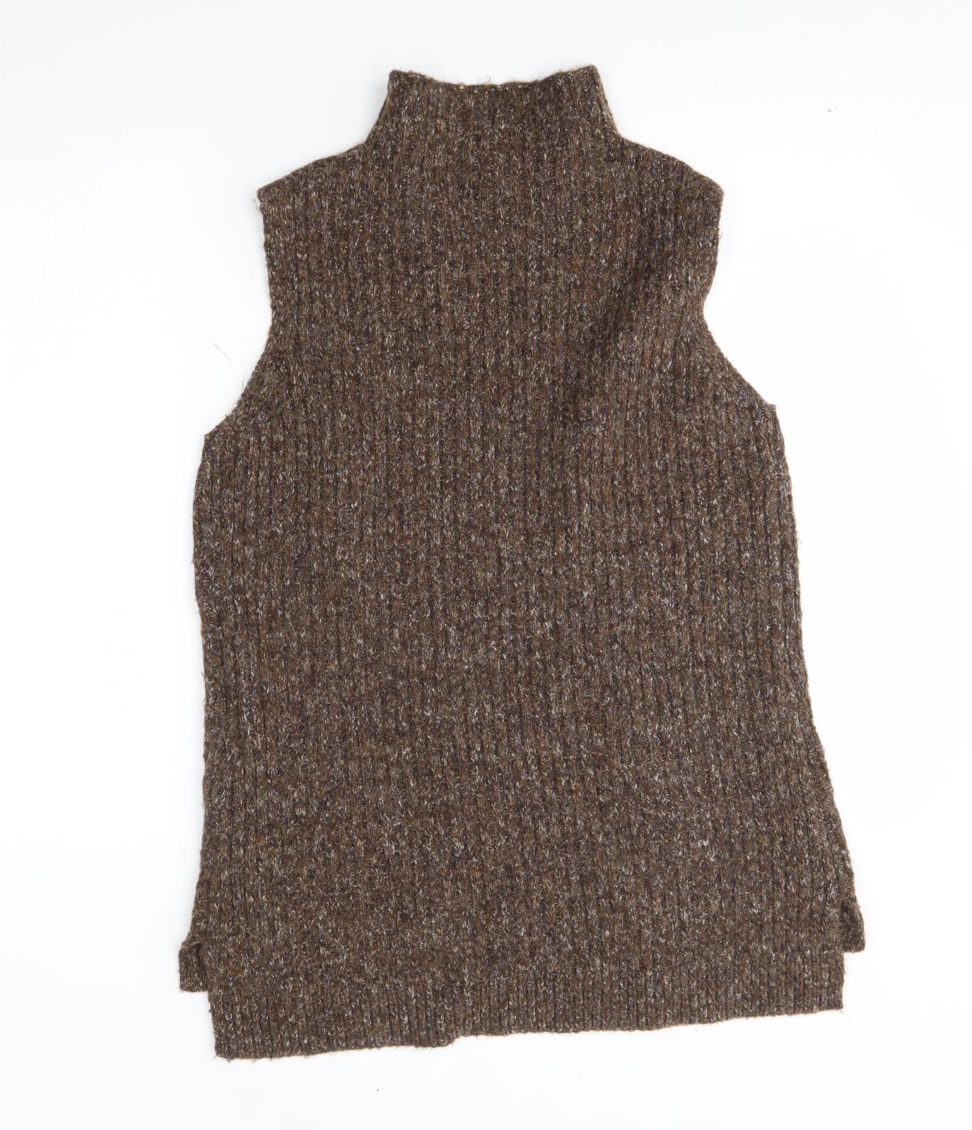 F&F Womens Brown   Vest Jumper Size 16