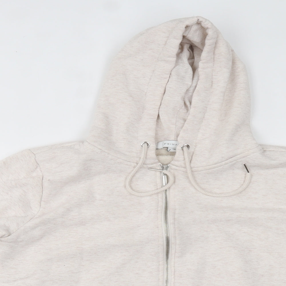 Primark Womens Beige   Full Zip Hoodie Size 10
