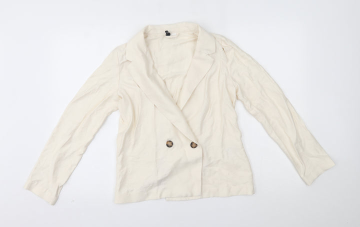 H&M Womens Beige Jacket Blazer Size XS