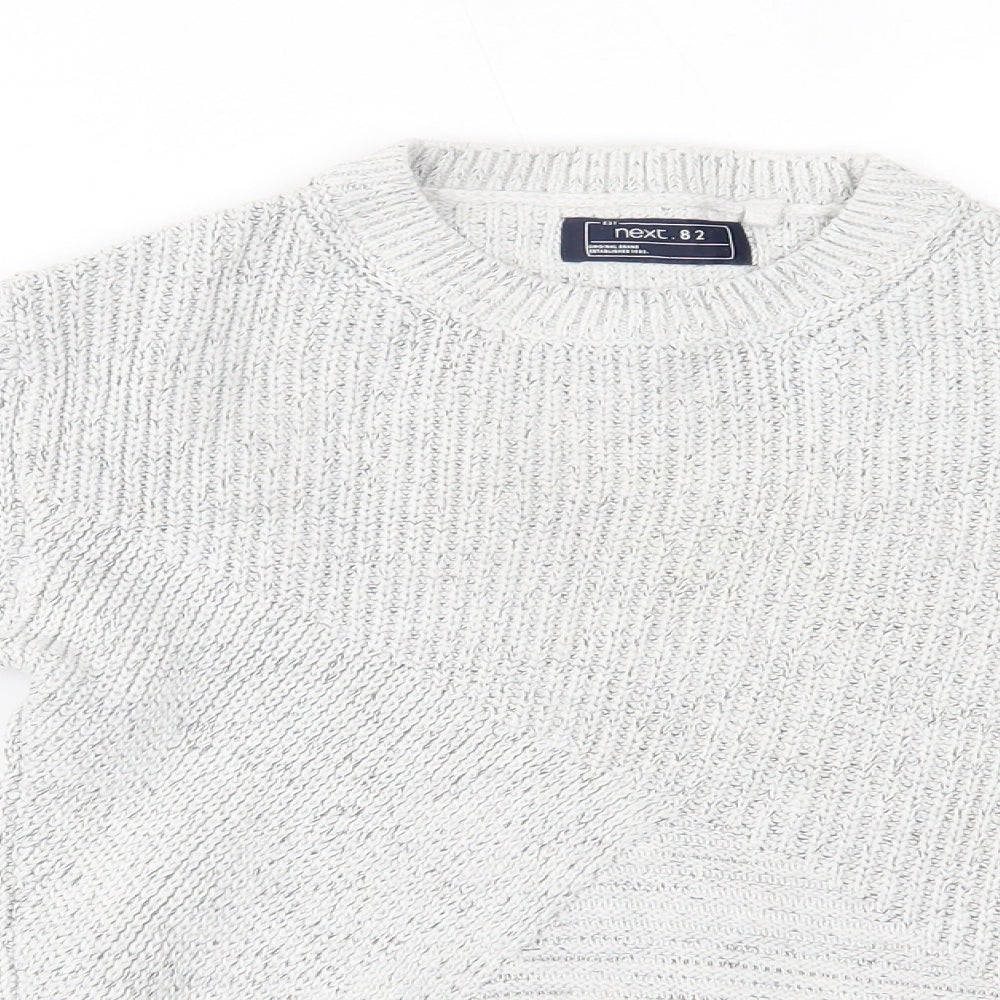NEXT Girls Grey   Pullover Jumper Size 8 Years