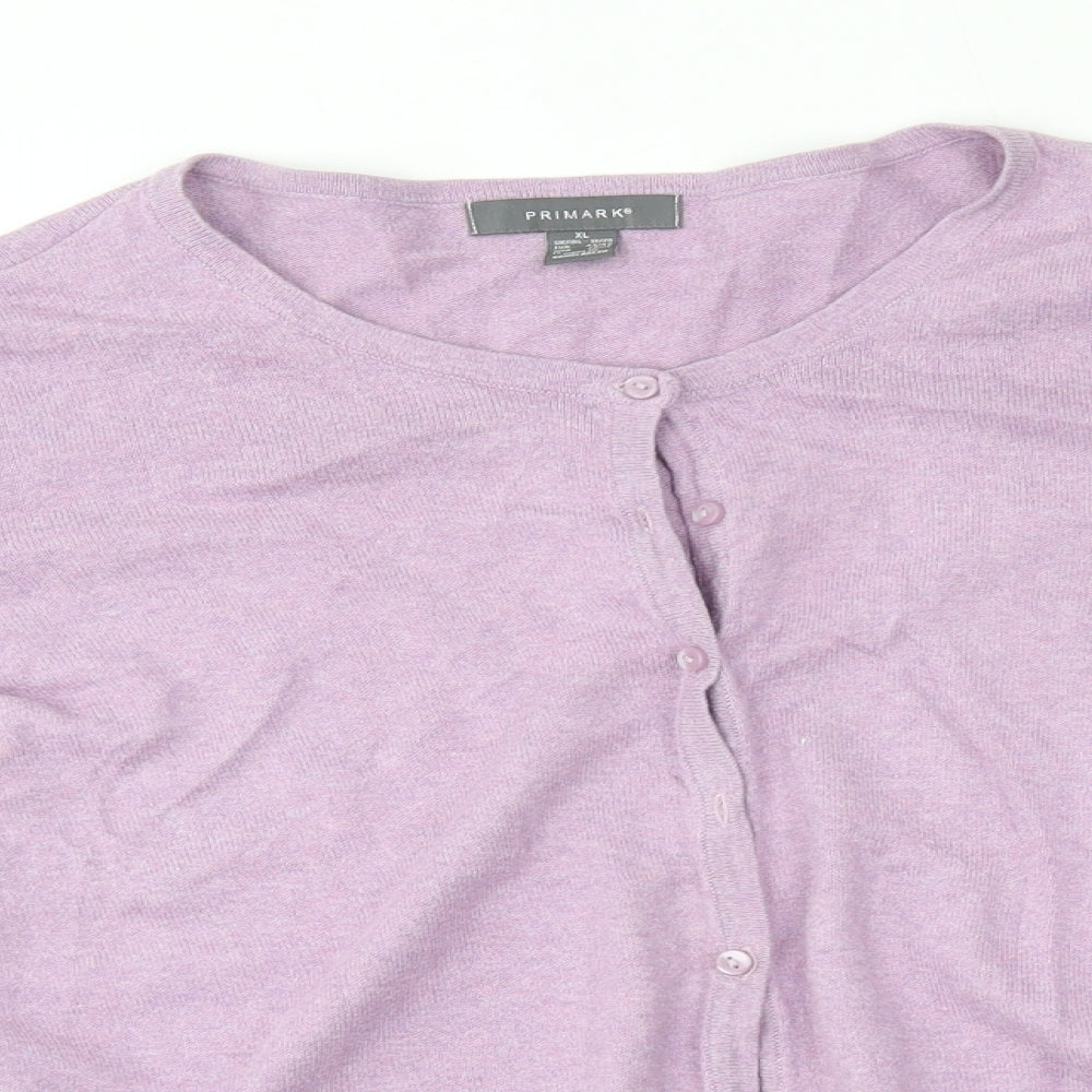 Primark Womens Purple   Cardigan Jumper Size XL