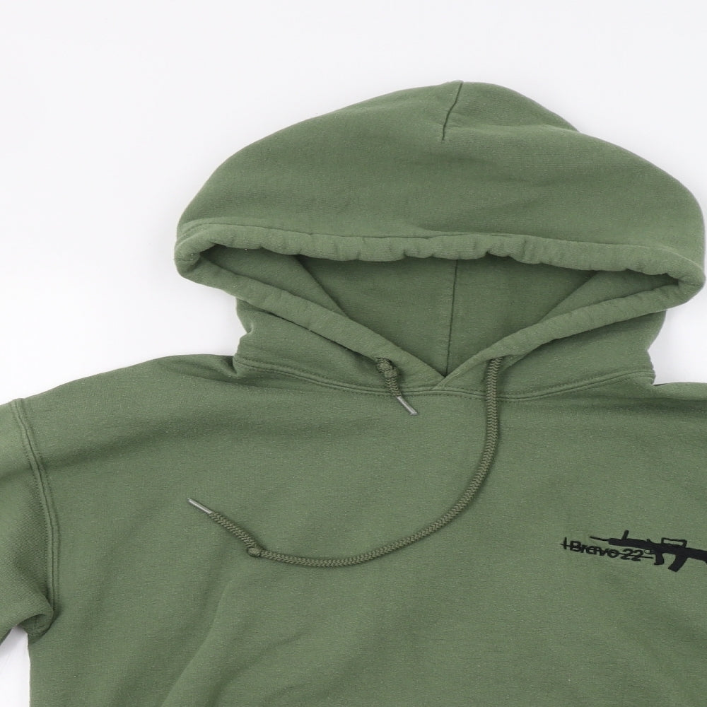 I Bravo 22 Womens Green   Pullover Hoodie Size S