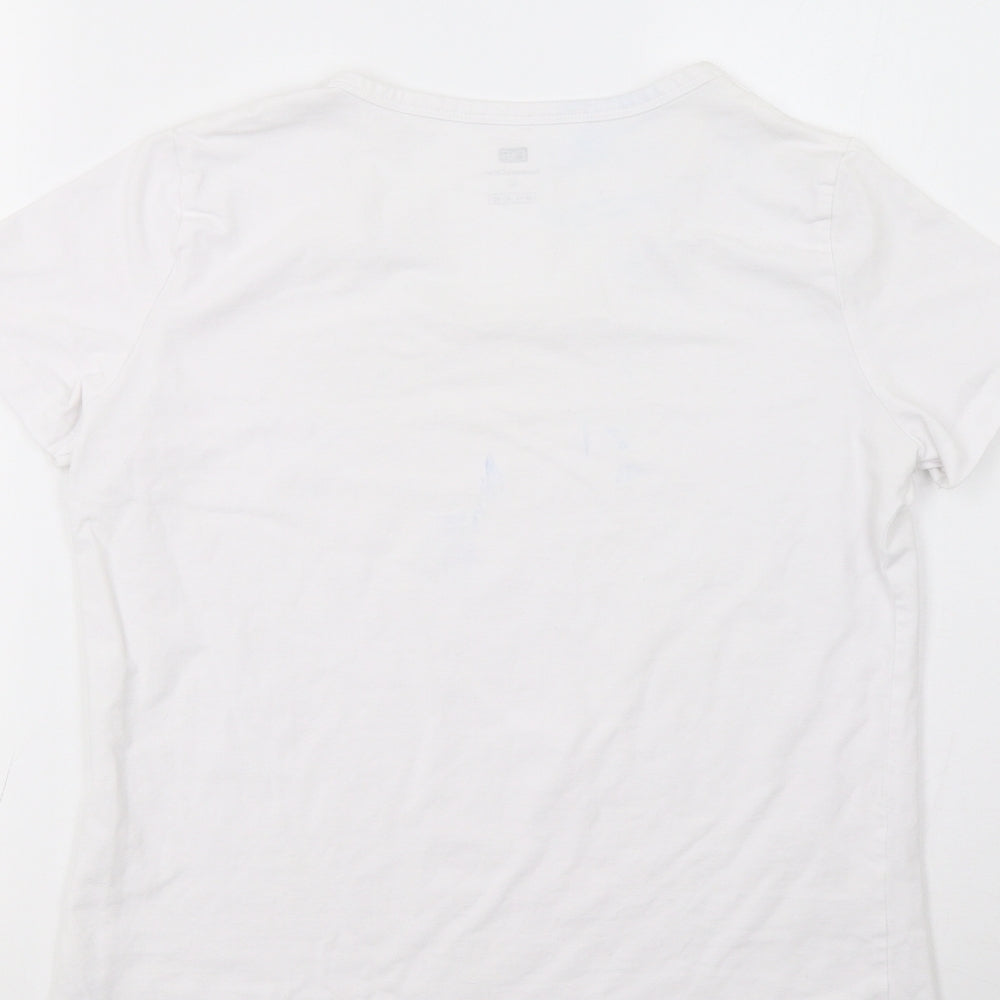 F&F Womens White   Basic T-Shirt Size 14