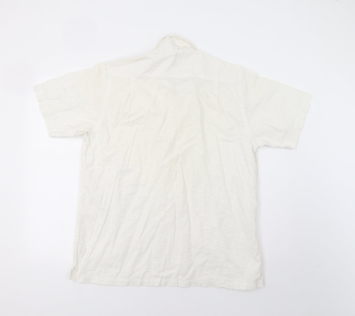 F&F Mens Ivory    Button-Up Size M