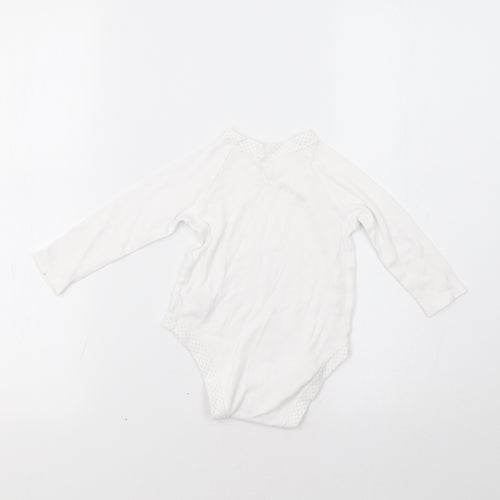 Baby Boutique Baby White   Leotard One-Piece Size 9-12 Months