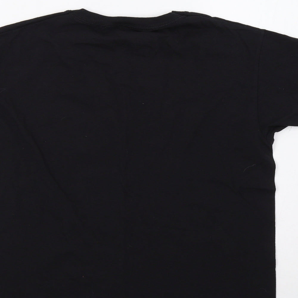 Black Death Barbell Womens Black   Basic T-Shirt Size S  - Black Death