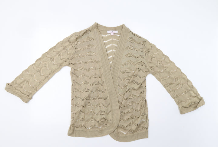 Julipa Womens Beige   Cardigan Jumper Size 12