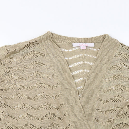 Julipa Womens Beige   Cardigan Jumper Size 12