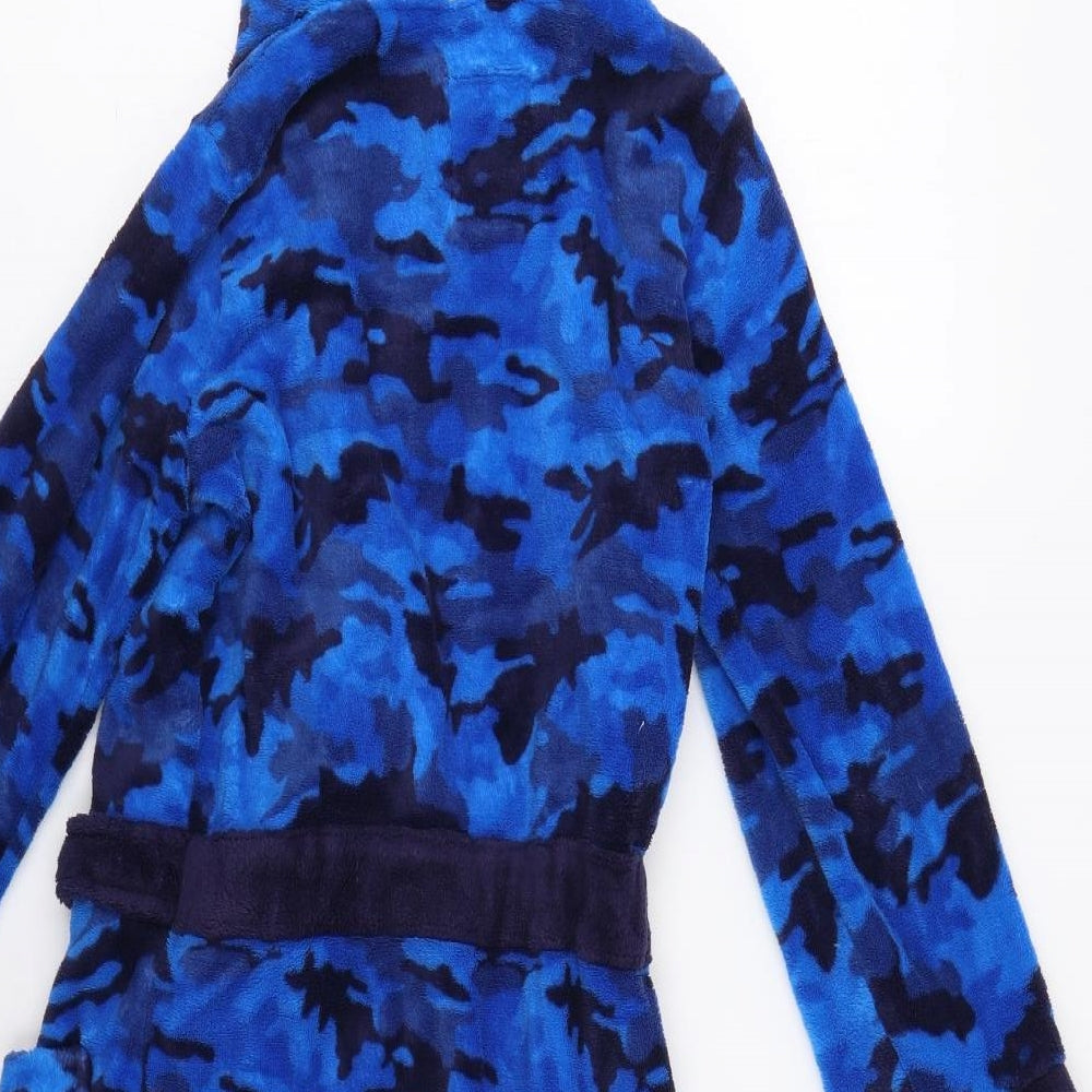 TU Boys Blue Camouflage   Robe Size 9-10 Years