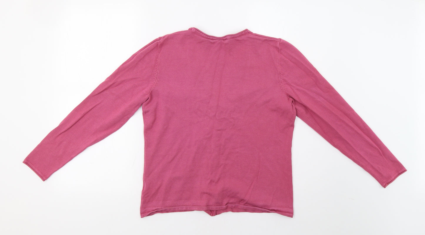 Avenue Womens Pink   Cardigan Jumper Size M