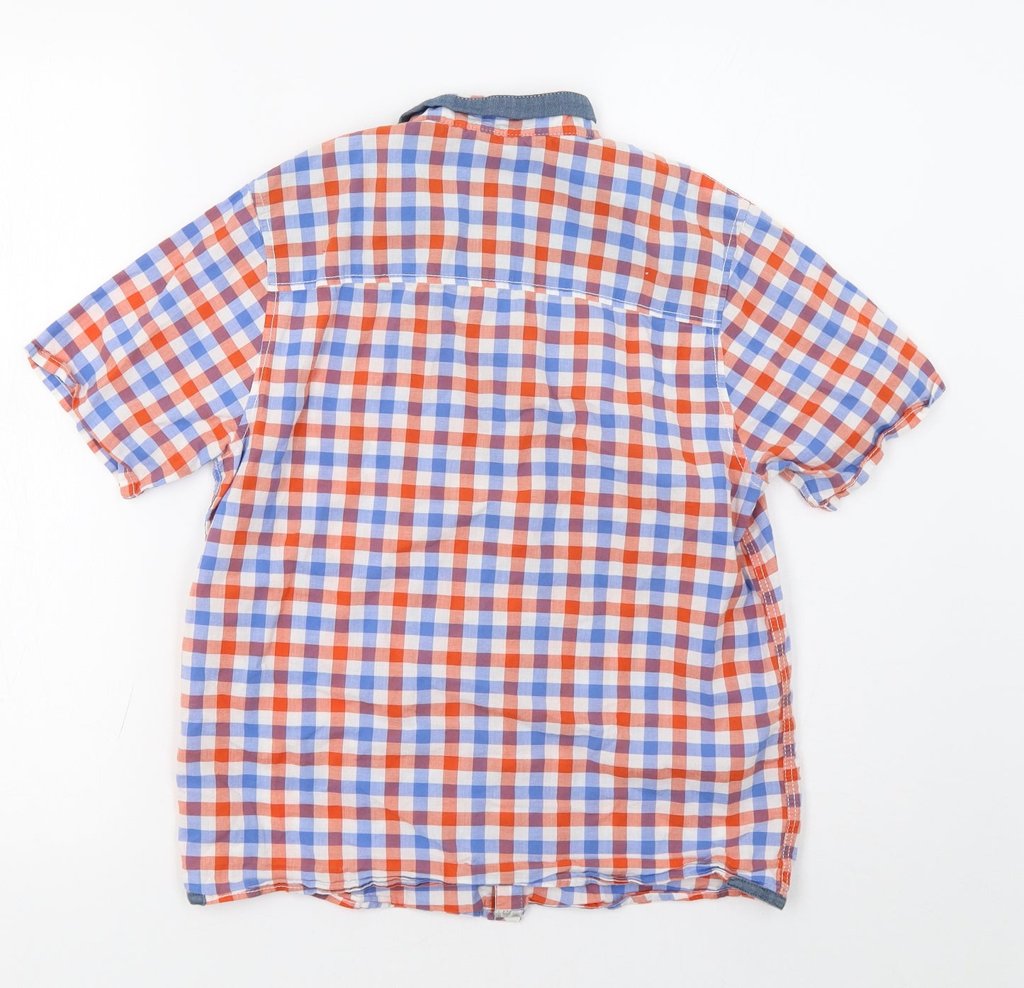 NEXT Boys Blue Check  Basic Button-Up Size 11 Years