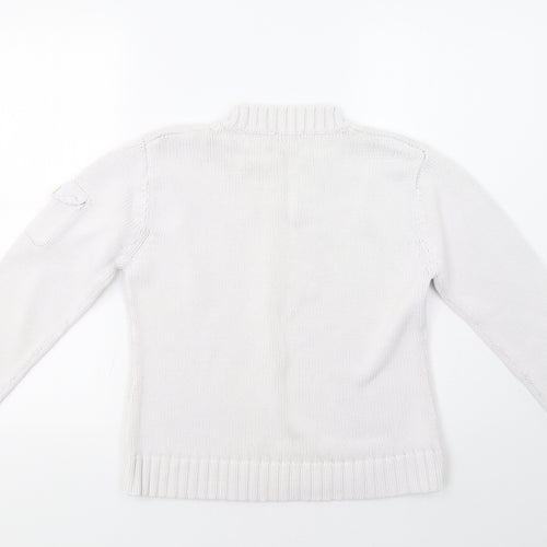South Womens White   Pullover Jumper Size M