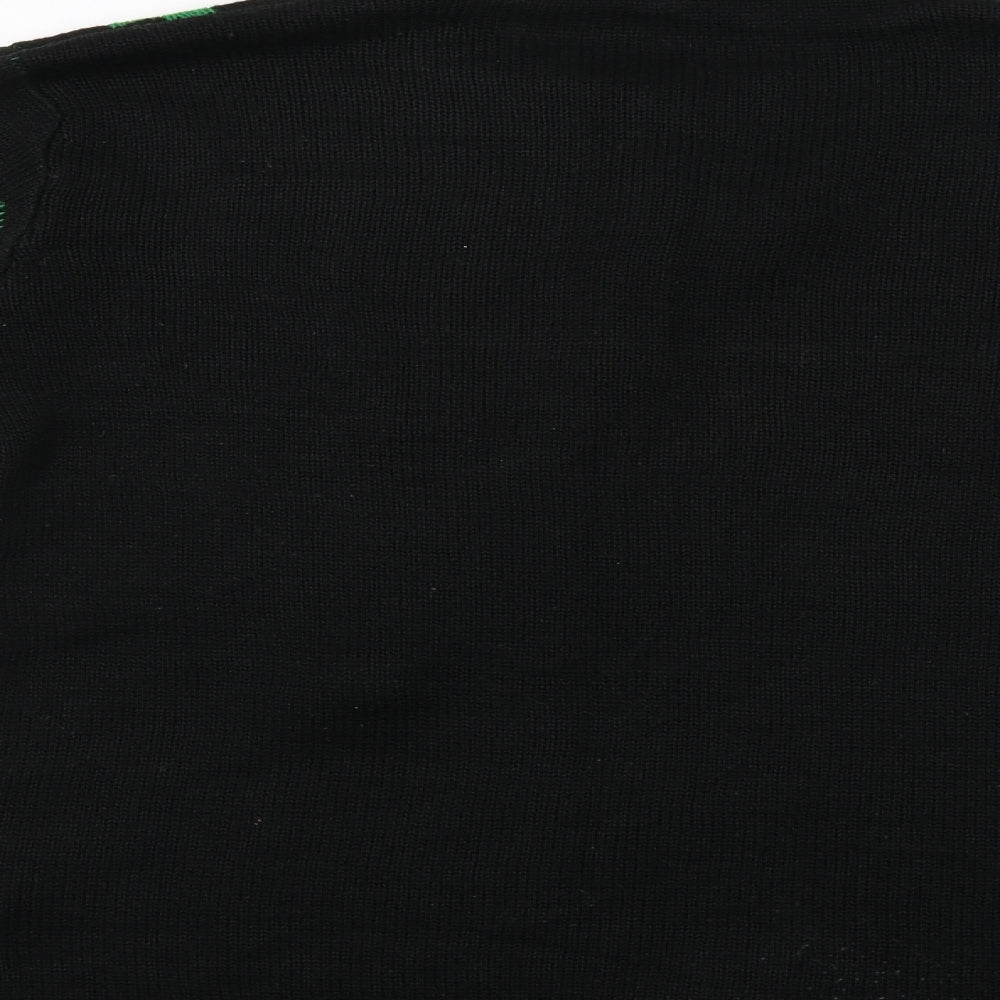 Made By Elves Womens Black   Pullover Jumper Size M  - Christmas Jumper