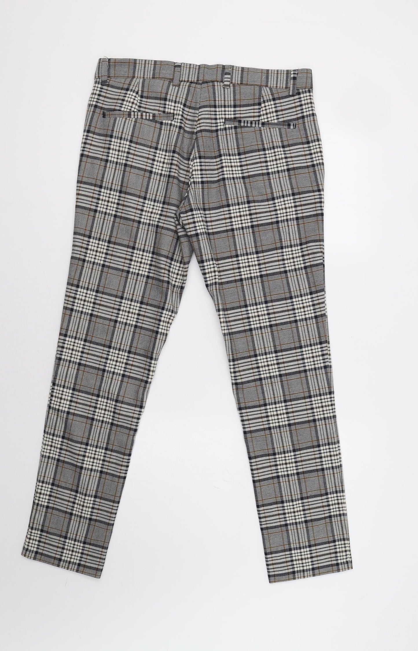 River Island Mens Grey Check  Trousers  Size 34 L30 in