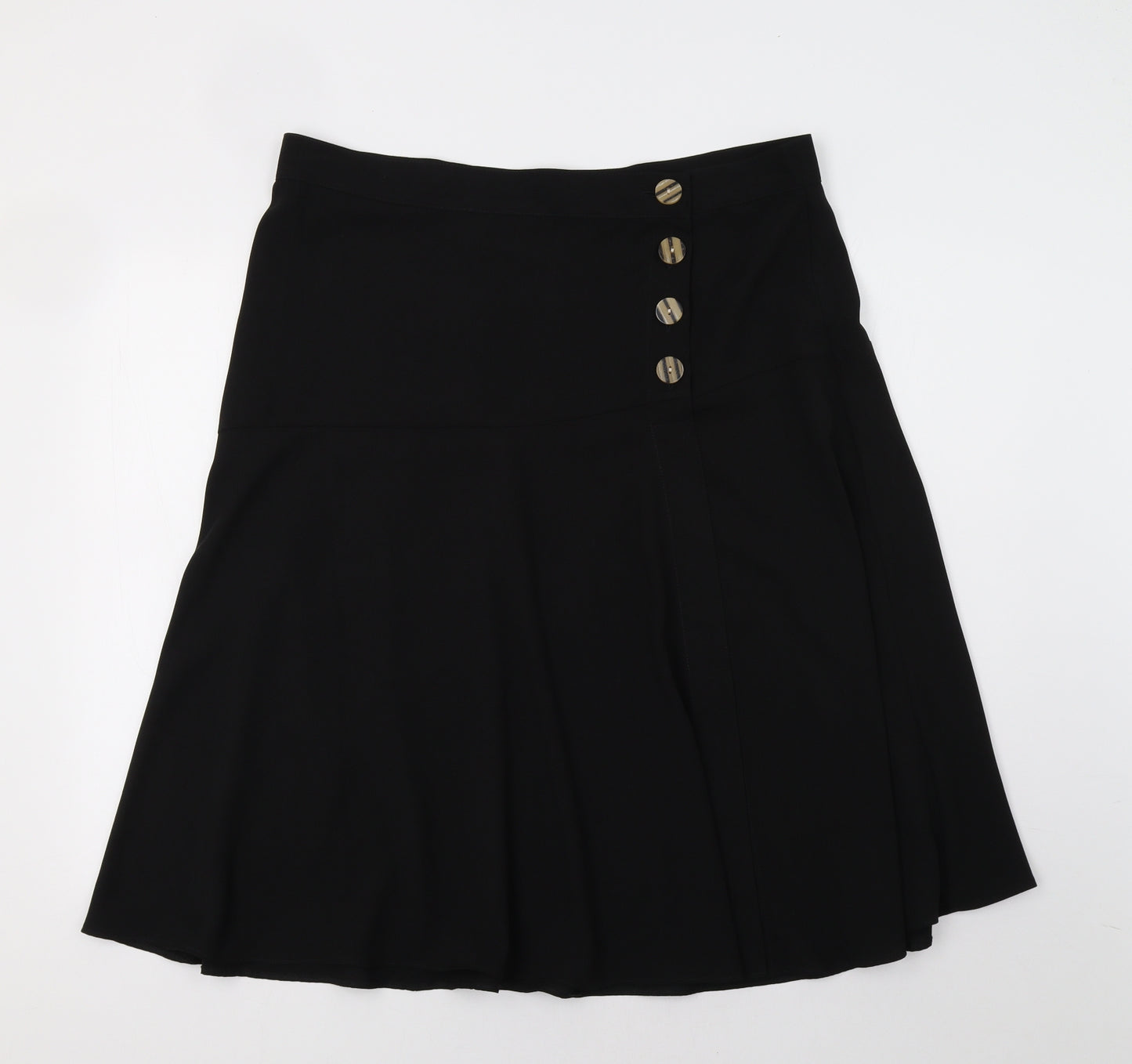 Papaya Womens Black   Flare Skirt Size 18